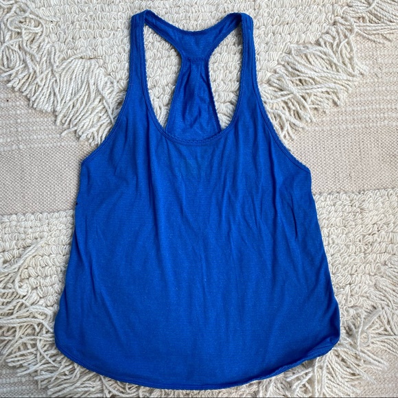 LULULEMON dream blue 105 F Singlet scalloped tank top 6 - Picture 1 of 11